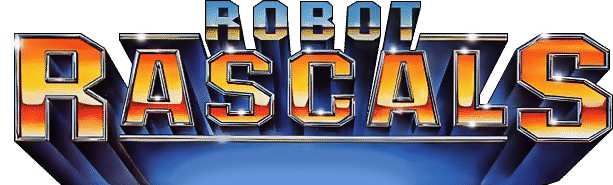 Robot Rascals logo for Commodore 64
